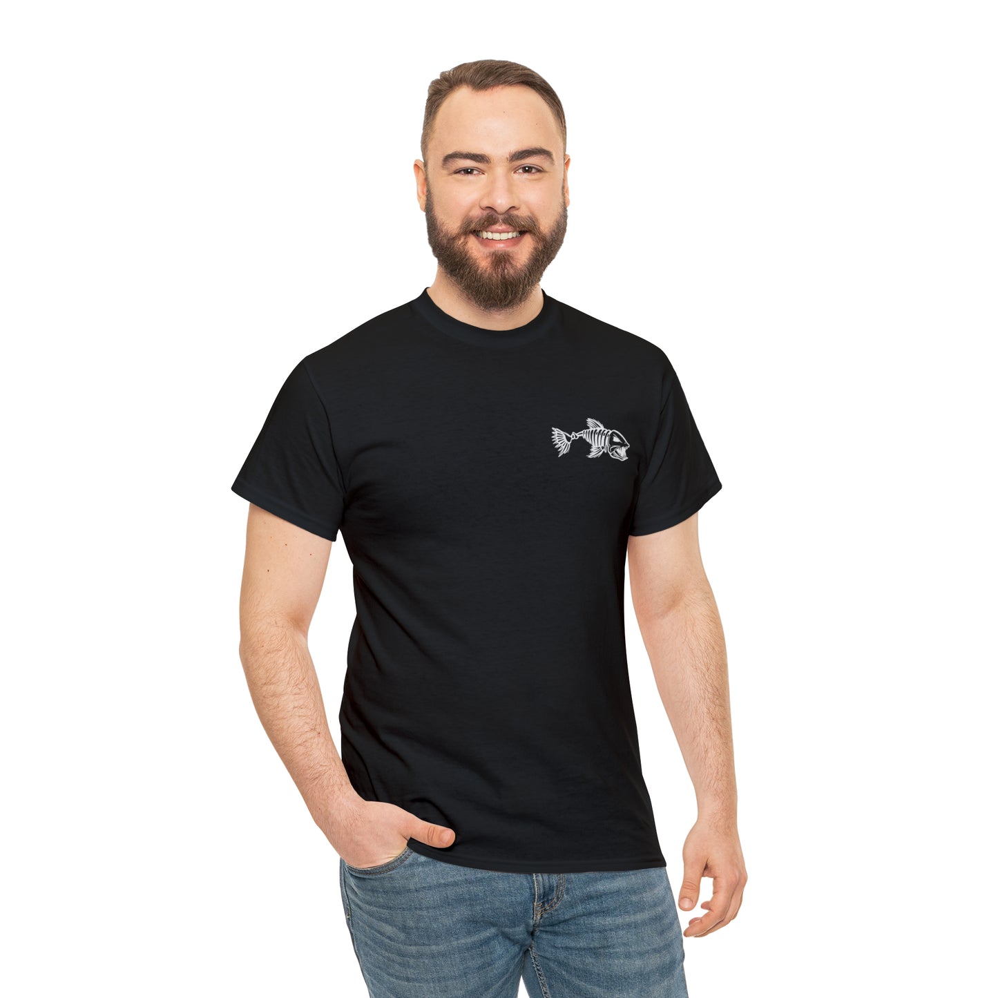 Riptide Surf Fishing Tee Shirt Design on Back